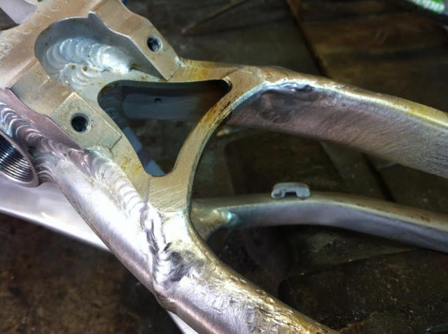weld aluminum bike frame